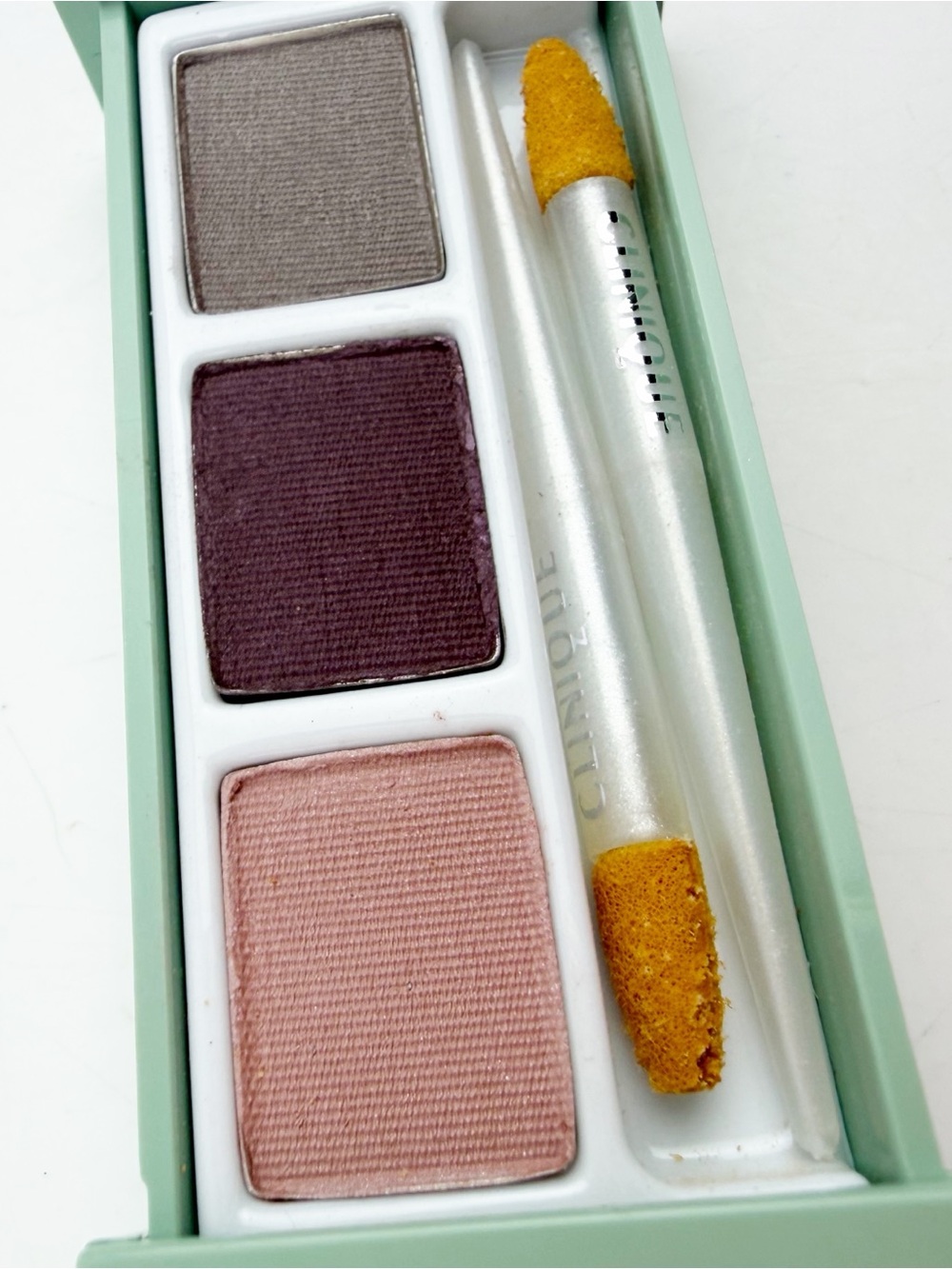 Vintage Clinique Light On Eyes Shadow Trio Natural Light .06 oz New *Read